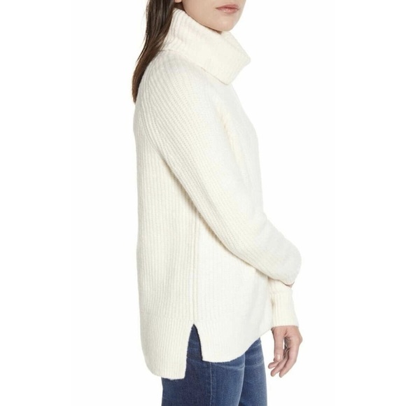 MADEWELL Mercer Ivory Knit Turtleneck Sweater - Picture 4 of 5